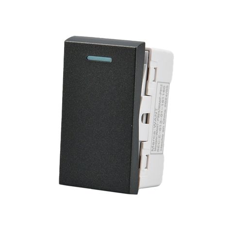 Pack 20 Módulo Interruptor Metálico 9/12 250V - Negro-1