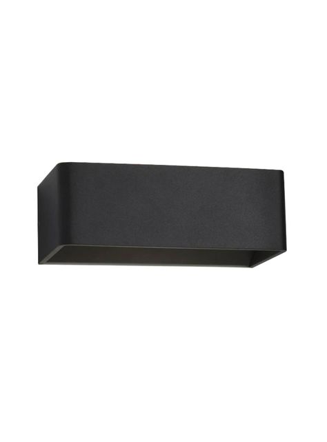 Apliqué LED Minimalista Rectangular 2*5W Luz Cálida Negro-0