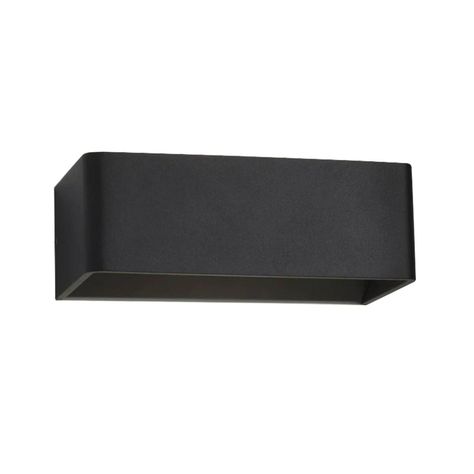 Apliqué LED Minimalista Rectangular 2*5W Luz Cálida Negro-1