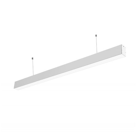 Luminaria Lineal ECO Conectable 5070 40W Plateada 120cm Luz Cálida-0