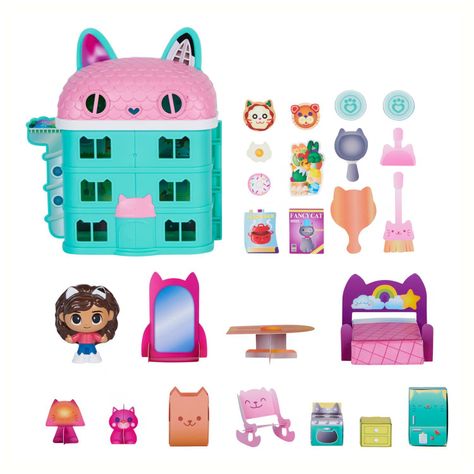 Mini Casa "Gabby's Dollhouse Playset" con accesorios-2