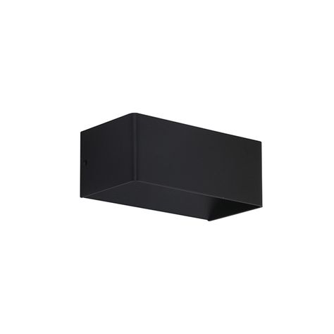 Apliqué LED Decorativo Rectangular 6W Negro-1