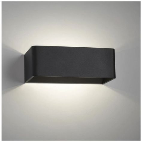 Apliqué LED Decorativo Rectangular 6W Negro-2