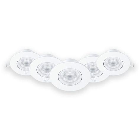Pack 5 Foco Led Integrado Philips Spot 6.2 W - Frío-0