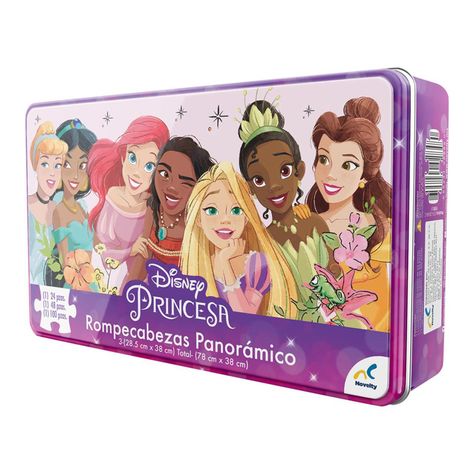 Rompecabezas Panorámico 172 piezas- Princesas Disney-0