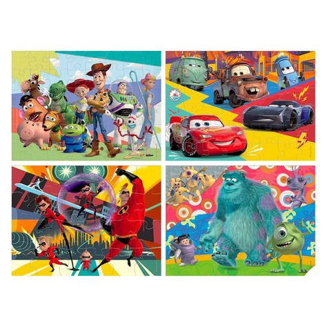 4 Rompecabezas Películas 144 piezas-Pixar-3