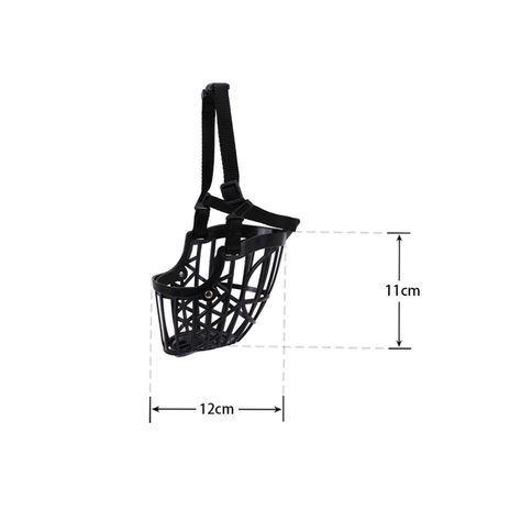 Bozal Para Perros Talla L Color Negro -1
