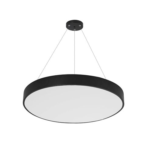 Lámpara Colgante Circular Negra 50w- 60 cms CCT-0