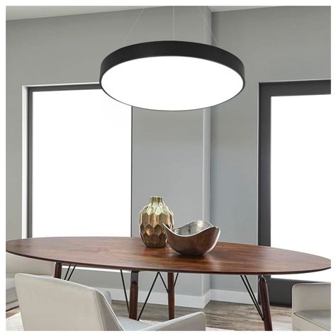 Lámpara Colgante Circular Negra 50w- 60 cms CCT-4