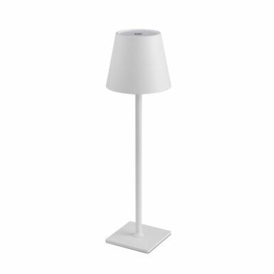 Lampara de Mesa LED táctil, inalámbrica y recargable Blanco-0
