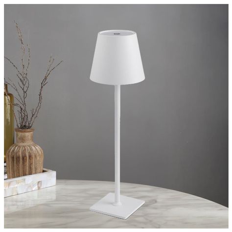 Lampara de Mesa LED táctil, inalámbrica y recargable Blanco-3