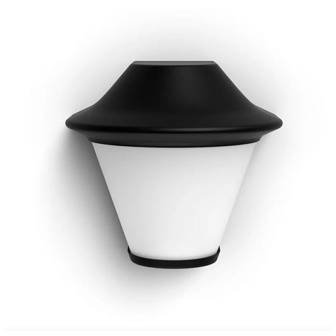 Aplique LED Exterior «Serres» Negro Philips Ampolleta Cálida-1