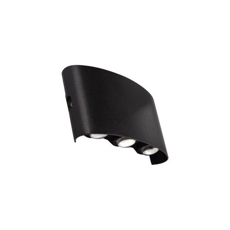 Apliqué de Pared LED Triple 6W Cálido Negro-0