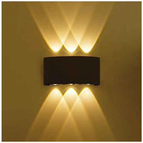 Apliqué de Pared LED Triple 6W Cálido Negro-5