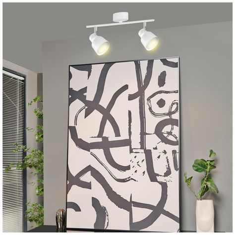 Foco Spot Cielo o Muro Porta 2xGU-10 Round Blanco Incluye  Ampolleta-4