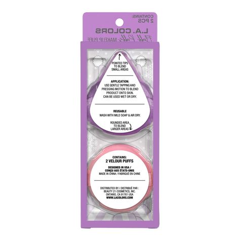 Set 2 esponjas Maquillaje “Fluff Puffs” L.A Colors-1
