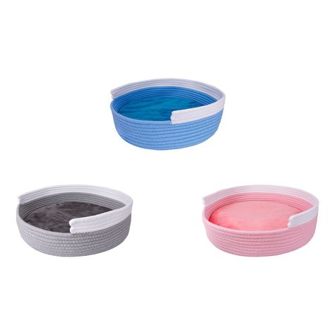 Cama Para Gatos Algodón Diseño Cesta Mediana-3