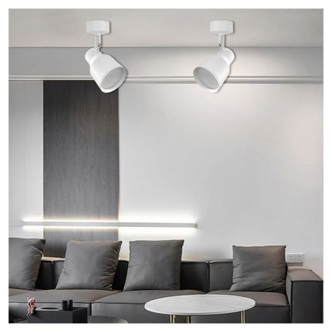 Foco LED Sobrepuesto Decorativo Simple GU-10 Blanco Híades-2