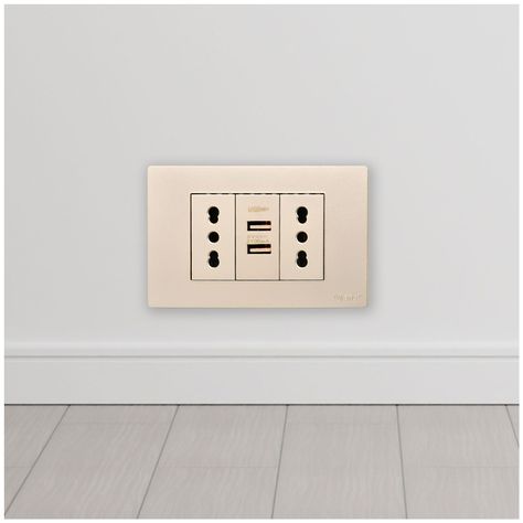 Pack 20 Módulo USB Doble Metálico 250V - Dorado-6