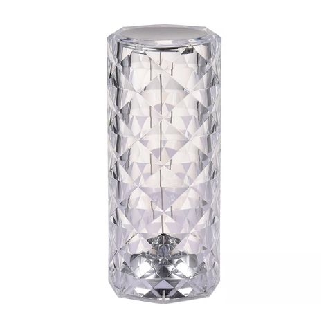Lámpara de Mesa Recargable/ Touch "Cilindro Diamante LED" Dimeable-0