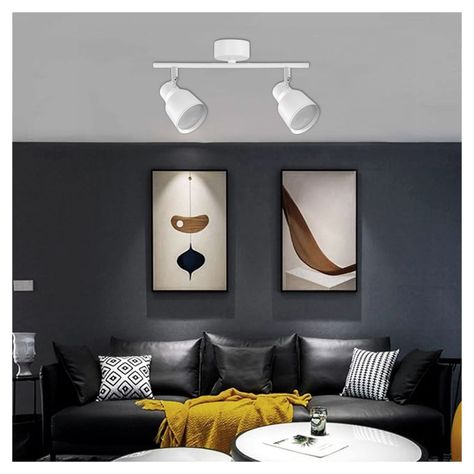 Foco LED Sobrepuesto Decorativo Doble GU-10 Blanco Híades-3