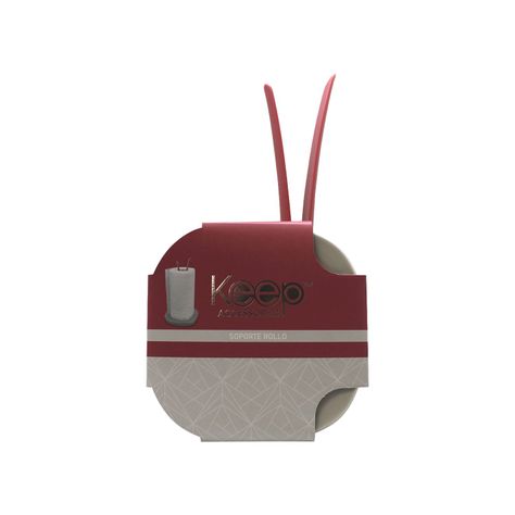 Soporte Para Rollo de Papel Absorbente Rosado - Keep-0