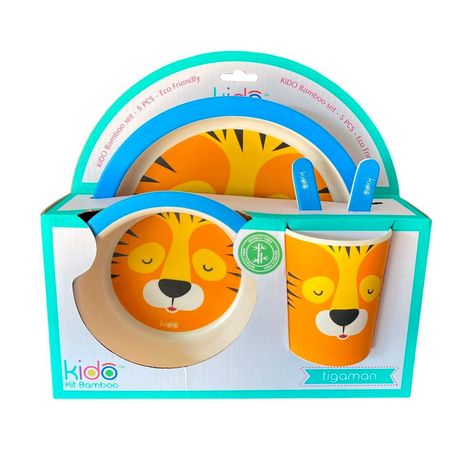 Set de Comida Para Niños Bambú 5 pcs - Kido-0