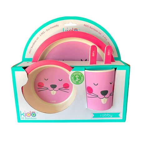 Set de Comida Para Niños Bambú 5 pcs - Kido-1