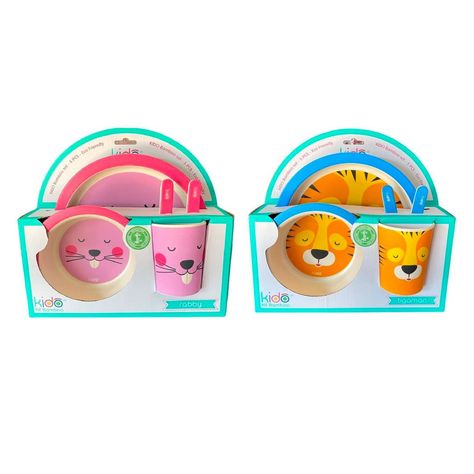 Set de Comida Para Niños Bambú 5 pcs - Kido-2