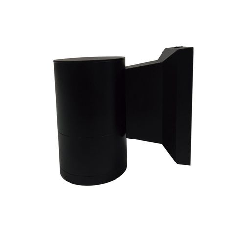 Apliqué Simple Porta GU-10 Cilindro Kapelle Negro-4