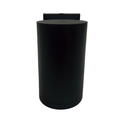Apliqué Simple Porta GU-10 Cilindro Kapelle Negro-1