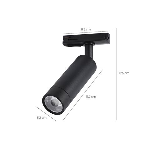 Foco Decorativo Riel Monofásico LED incorporado "Slim" - Cálido-2