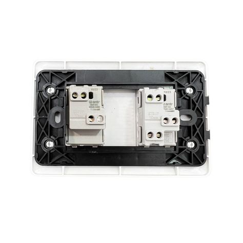 Pack 10 Tomacorriente Simple 10A 250V + Interruptor Simple 9/12 10A 250V Blanco-4