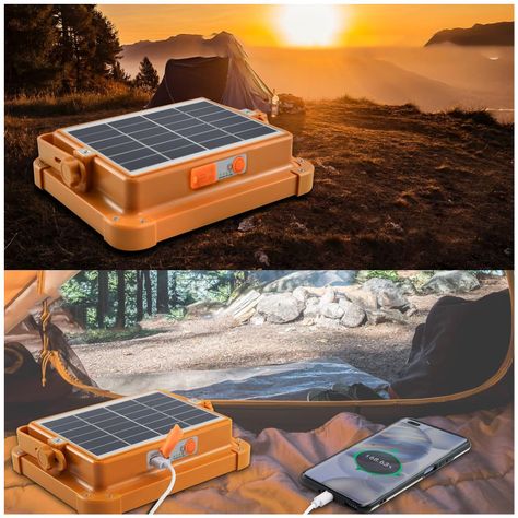 Proyector Solar de Emergencia Portátil Incluye USB/C-7