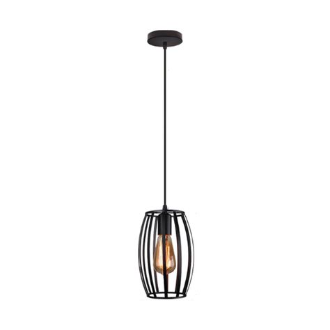 Lámpara Colgante Jaula de Aluminio Estilo Moderna E-27 Ampolleta Cálida-0