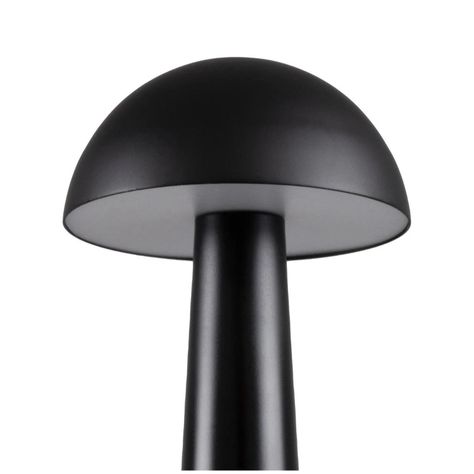 Lámpara de Mesa LED Recargable "Mushroom LED" Dimeable Negro-1