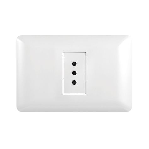 Pack 5 Tomacorriente Simple 10A 250V Blanco-1