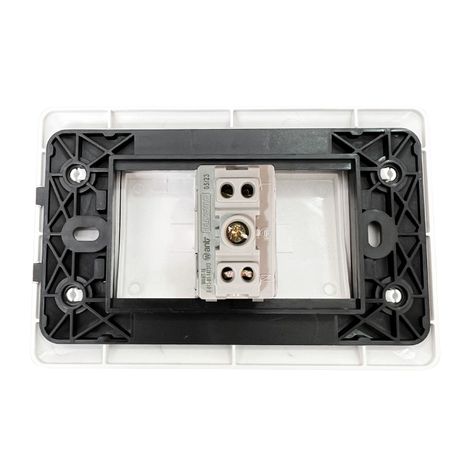 Pack 5 Tomacorriente Simple 10A 250V Blanco-4