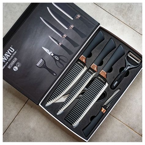 Set Cuchillos Rolling, Tijeras y Pelador Collección Airflow - Wayu-3
