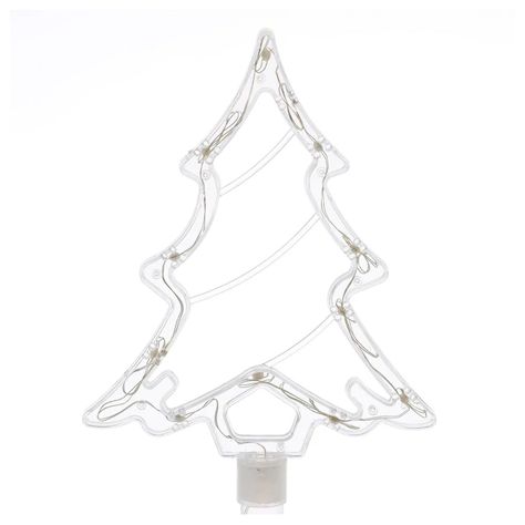 Set 4 Estacas Solares Navidad Diseño Árbol-2