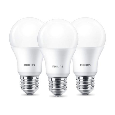 Pack 3 Ampolletas Philips Eco Home Led Bulb 12W E27 Luz Cálida-2