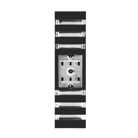 Aplique Pared Doble Exterior Diseño Líneas E-27 Incluye Ampolleta Fría-2