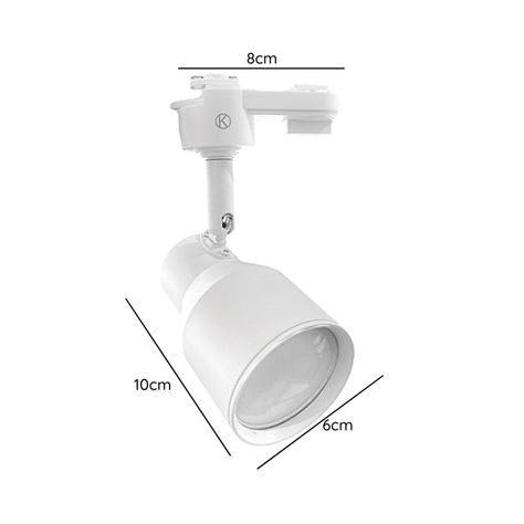 Foco LED Decorativo Riel Monofásico Blanco GU-10 Elnath Ampolleta Fría-1