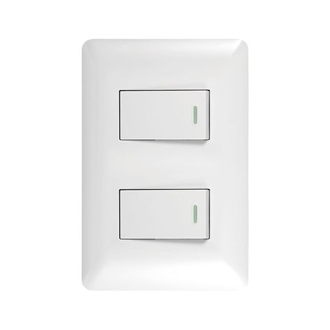 Pack 5 Interruptor Doble 9/24 10A 250V Blanco-2