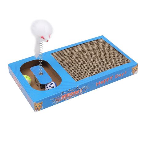 Rascador Juguete Con Señuelo Para Gatos-4
