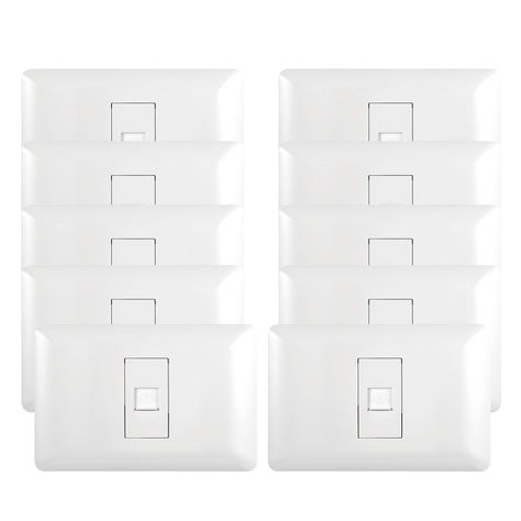 Pack 10 Toma RJ45 Red Internet Blanco-0