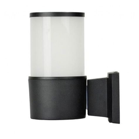 Apliqué LED Cilíndrico Porta E-27 Negro Incluye Ampolleta Fría-2