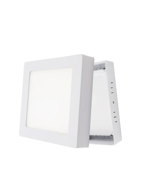 Pack 3 Panel Cuadrado LED ECO Sobrepuesto Blanco 6W Frío-1