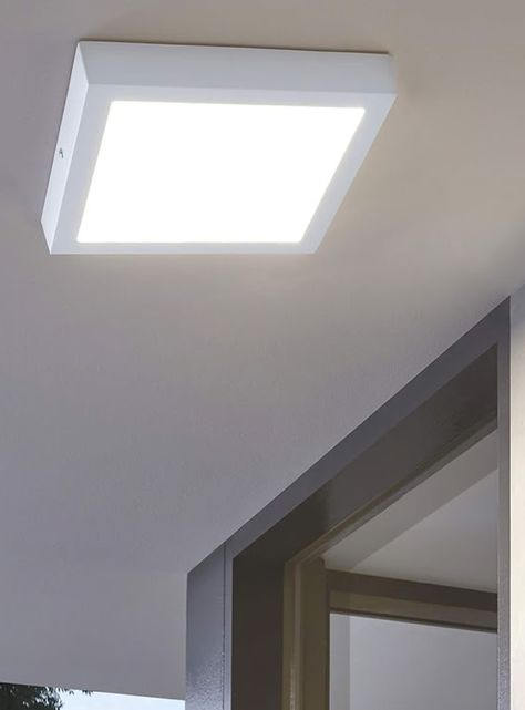Pack 3 Panel Cuadrado LED ECO Sobrepuesto Blanco 6W Frío-2