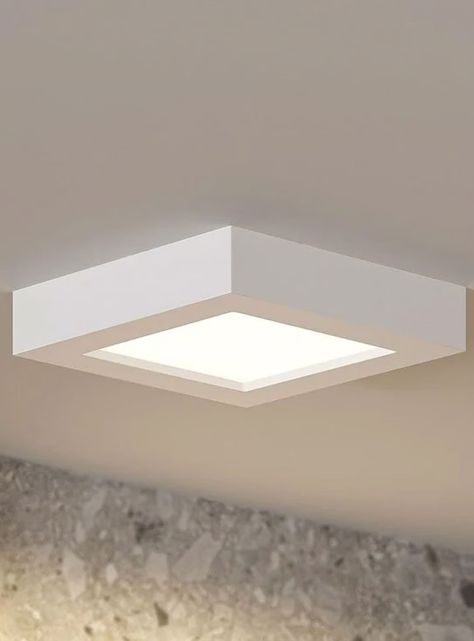 Pack 3 Panel Cuadrado LED ECO Sobrepuesto Blanco 6W Frío-3